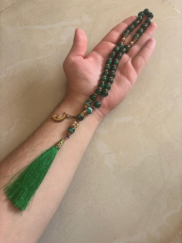 Royal emerald green - emerald, tasbih